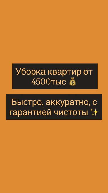 домашний перонал: Тазалоочу 3-5 жылдык тажрыйба, Дем алыш күнкү жумуш