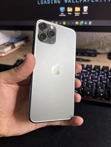 iphone 5se: IPhone 11 Pro, Б/у, 64 ГБ, Alpine Green, Зарядное устройство, Защитное стекло, Кабель