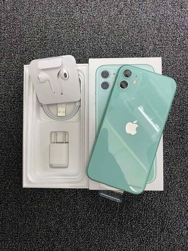 iphone китайский: IPhone 11, Новый, 128 ГБ, Зеленый, Наушники, Зарядное устройство, Защитное стекло, 100 %