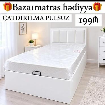 Çarpayılar: Məhsul: Tək nəfərlik çarpayı dəsti Tərkib: - Baza (açılan alt hissə — 9