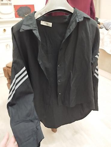 kurta: Terranova qadın köynəyi – XS ölçü - Naxış: qara-ağ şaquli zolaqlar — 10