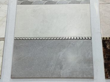 ikinci əl şiferlər: Boz tonlarda keramika kafel dəsti - Material: keramika - Dizayn: İki