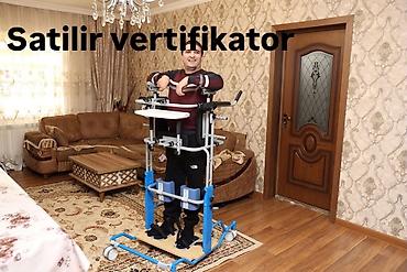Yerimək üçün arabalar, çəliklər, əsalar, rollatorlar: Satılır: vertifikator (dayaqla ayaq üstə durma qurğusu) - Məqsəd — 1