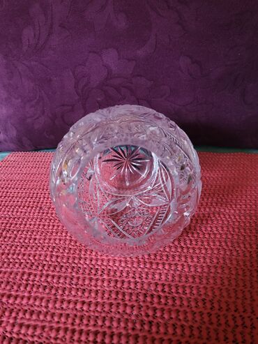 Ostali kućni dekor: Vaza nova kristal,led kristal,rucni rad. ceska. 70te. Vaza — 11