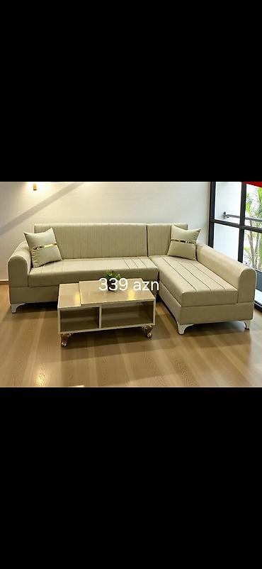 Divan və kreslo dəstləri: Müasir künc divan və qonaq dəsti modelləri - Künc divan, ölçü: 240 sm — 13