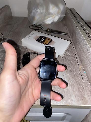 smart wacth: Yeni, Smart saat, Smart, Sensor ekran, rəng - Qara — 4
