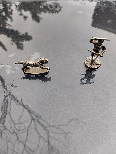 diorama: Metal mini fiqurlar dəsti - 2 ədəd tökmə metal miniatür: bir — 1