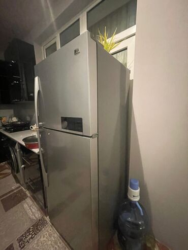 ikinci el soyuducu: İşlənmiş 2 qapılı LG Soyuducu Satılır, rəng - Boz, Dispenserli