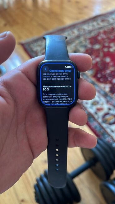 Tavalar: Smart saat, Apple, Sensor ekran, rəng - Qara
