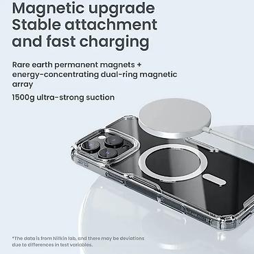 Maske i futrole za telefone: Futrola NILLKIN Nature Pro Magnetic za iPhone 16 Pro (6.3) bela. Uz — 10