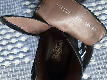 foot patch: Мужские кожаные ботинки Salvatore Ferragamo (Made in Italy). Размер — 4