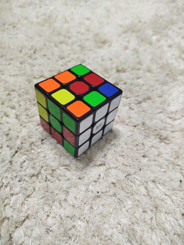3d eynekler satisi: 3x3 rubik kubu - Klassik 3x3 mexaniki başqatan oyuncağı - Qara