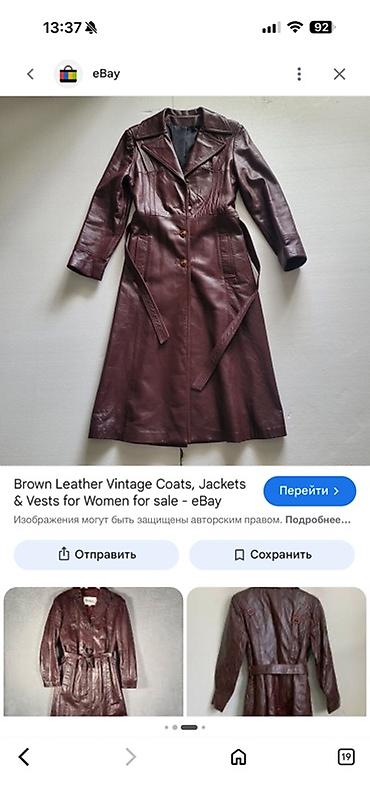 сумки винтаж: Кожаная куртка, Классическая модель, Натуральная кожа, M, L — 2