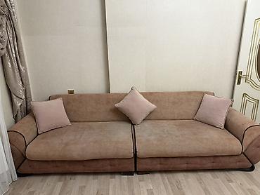 Divanlar: İki hissəli geniş salon divanı - Model: modullu 2 hissədən ibarət — 1