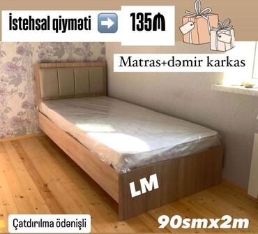 ucuz tek kravatlar: Yeni, Təknəfərlik çarpayı, Bazasız, Matras ilə, Siyirməsiz