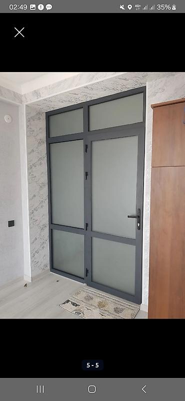 Готовые пластиковые окна: Пластик эшик терезелер МОСКИТНЫЕ СЕТКИ термо тёплая серия фасадное — 27