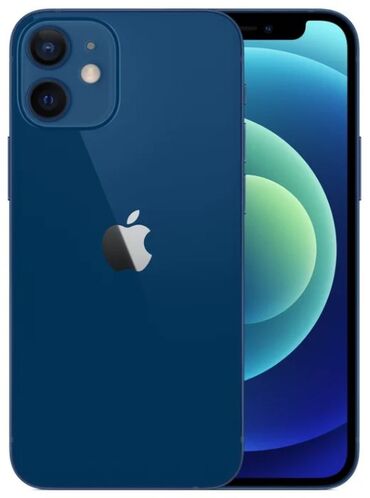 ремонт экрана телефона бишкек: IPhone 12 mini, Б/у, 64 ГБ, Синий, Зарядное устройство, Чехол, 80 %