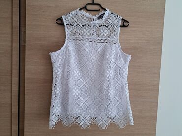 pull and bear suskavac: Studio Untold, M (EU 38), Cotton, Embroidery, color - White