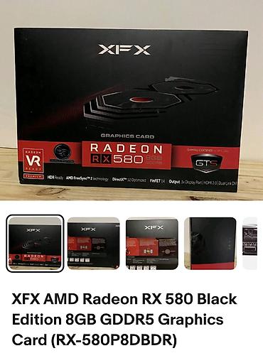 gtx 580: XFX AMD Radeon RX 580 Black Edition 8GB GDDR5 (RX-580P8DBDR) video — 1