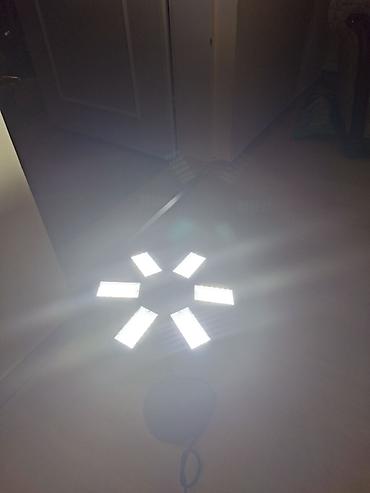 disko projektor: LED sklopiva garažna lampa – 6 krila, 360° osvetljenje - Snažna — 6