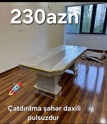 yemek stol: Klassik masa, Yeni, Açılmayan, Laminat, Dördbucaq masa — 1