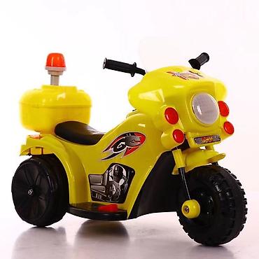 termofor za bebe: Motor Polis Mini 6V Žuti – dečiji motor na akumulator Ključne — 1