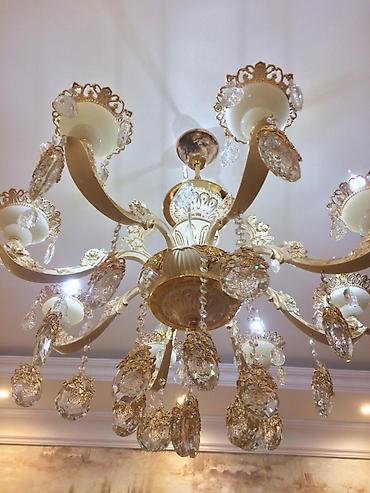 qara sam: Çılçıraq, 10 və daha çox lampa, Metal — 1