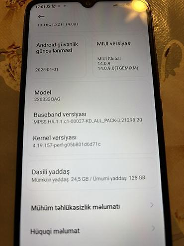 Samsung: Samsung Galaxy A13, 128 GB, rəng - Qara, Barmaq izi, İki sim kartlı, Sensor — 17