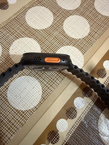 agilli saat: Apple Watch Ultra üslubunda ağıllı saat, 49 mm qara korpus və qara — 4