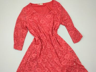 długie sukienki na wesele czerwone: Dress, 2XL (EU 44), condition - Good