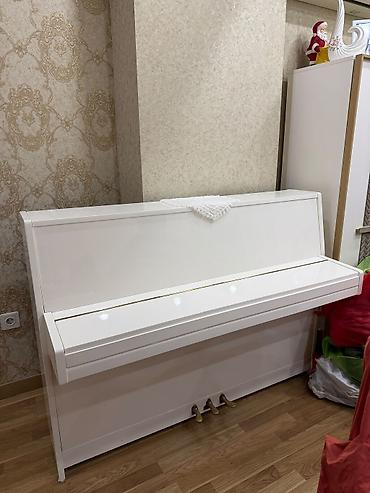 akustik gitara simi: Ağ rəngli orijinal "PETROF" Pianosu 🌟 Petrof vertikal piano – ağ rəng — 3