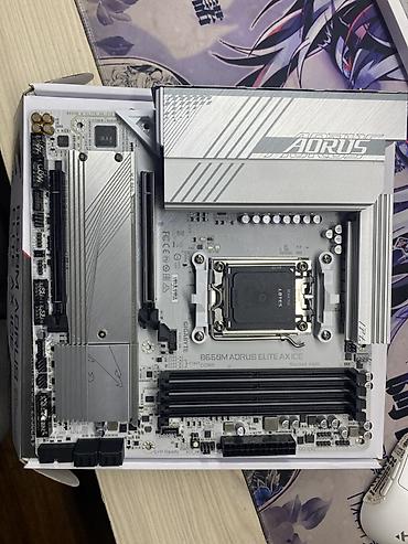 Комплектующие для ПК: Материнская плата для ПК, Новый, Gigabyte, AM5, Micro-ATX — 3