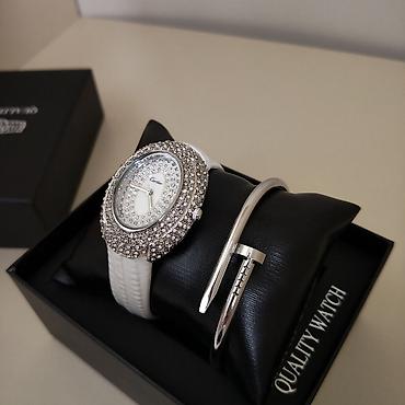 Saat dəstləri: Cartier qadın qol saatı qolbağı ilə birlikdə, üstəlik qablaşdırma və — 2