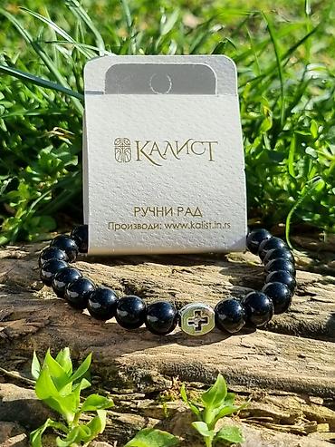 Narukvice: Kalist ručno rađene kamene brojanice od oniksa sa blagoslovom SPC — 6