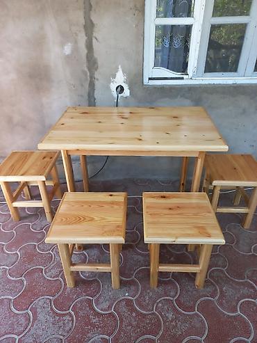 bag stol stullari: Balkon üçün, Yeni, Dördbucaq masa, 4 stul — 1