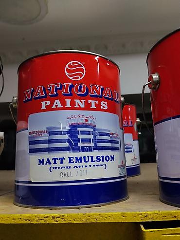 Краска National Paints Matt Emulsion (High Quality), оттенок RAL 7011