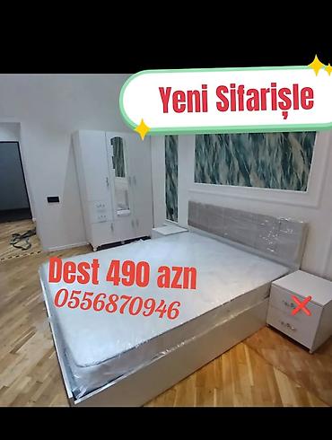 stul gence: Qonaq otağı üçün, Yeni, Açılmayan, Dördbucaq masa, 6 stul — 5