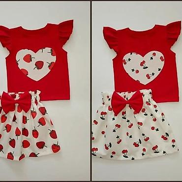 Kompleti: 👗 Cena kompleta (majica + suknja): 2500 din 📏 Veličine: 1, 2, 4, 6, 8 — 8