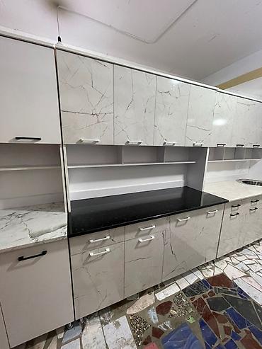 Кухонные гарнитуры: Кухонный гарнитур, Новый, цвет - Серый, ДСП, Бесплатная доставка — 13