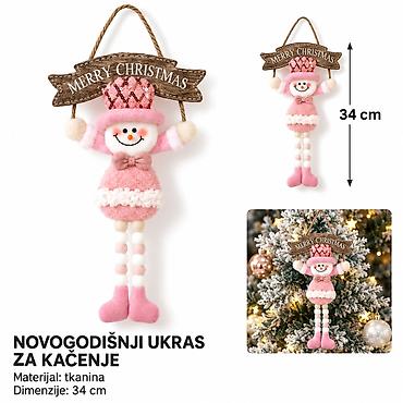 KMT Viseći ukras Deda Mraz od tkanine 2905294 - Brend: Kmt style -