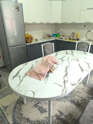 кыргыз фасад бишкек: Ашкана үчүн үстөл, Oval, Бүктөлбөгөн