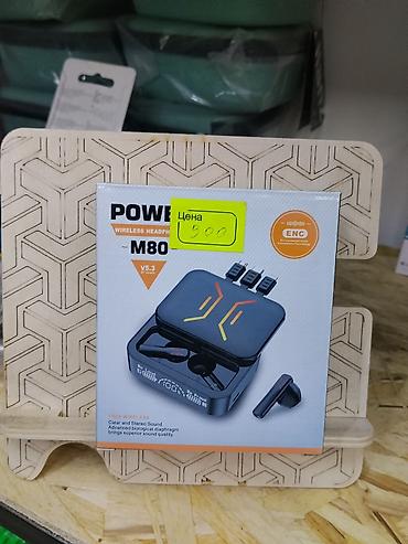 logitech g pro x2: Беспроводные наушники POWER M80 (V5.3) - Форм‑фактор: TWS с зарядным — 1