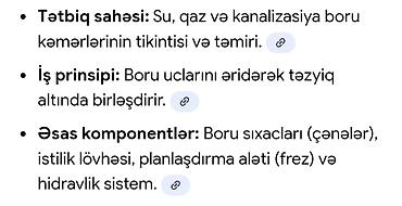 бор машинка: PE boru polifuziya (butt) qaynaq aparatının komplekti - Tətbiq: PE/PP — 6