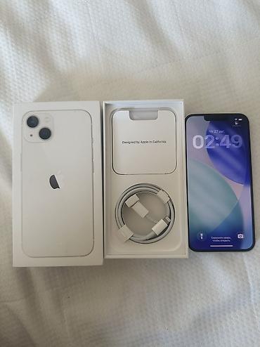 iphone cs max: IPhone 13, Б/у, 128 ГБ, Старлайт, Коробка, 78 % — 8