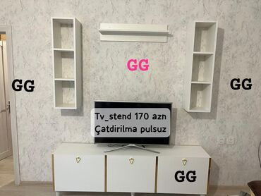 стеклянная подставка под телевизор: Tv stend tv altligi sifarisle