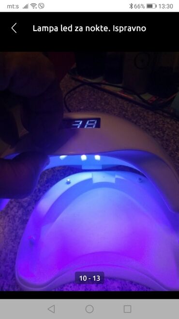 UV i LED lampe za nokte: Lampa profi za Manikir za nokte dobra ispravna. Na diode
 Mirjevo — 7