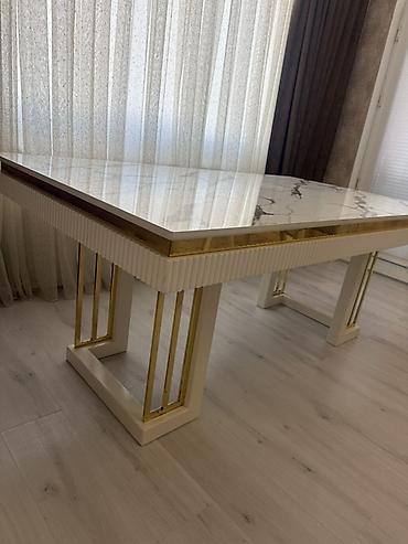 mermer stollar: Mətbəx/Qonaq otağı üçün modern masa - Dizayn: Zərif, müasir üslubda — 3