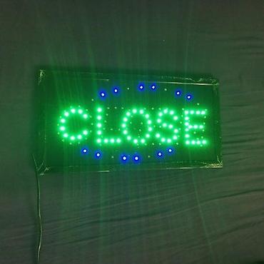 Reklamiranje, štampanje: Open close led table za radnje i hologram. Led table za restorane — 13