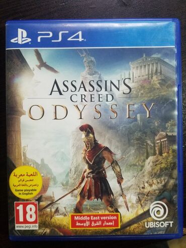 Oyun diskləri və kartricləri: PS 4 üçün oyun diski.Assassing Greed Odissey.Oyun diski yaxşı