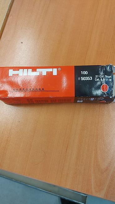 emusiya vuran aparat: Hilti .27 Cal Short (Cal. 6.8/11 M) qırmızı tozlanmış kartriclər – — 4